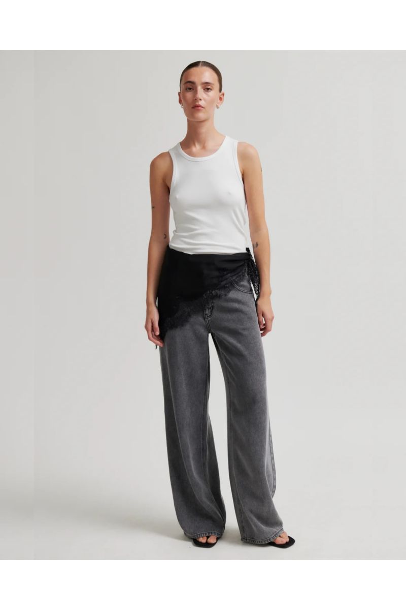 Second Female Lacia Scarf Black-O.S