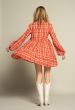 Iconic27 Wide Dress Red Check