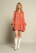 Iconic27 Wide Dress Red Check