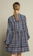 Iconic27 Wide Dress Blue Check