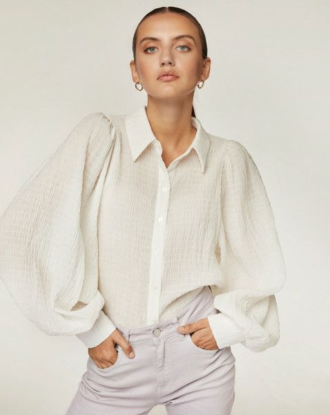 FreeBird Kendall Blouse Off White