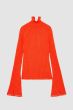 Patrizia Pepe Ribbed Sweater Orange