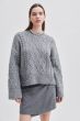 Second Female Dia Knit Grey Melange