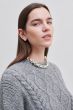 Second Female Dia Knit Grey Melange
