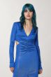 Patrizia Pepe Long Slim Fit Dress Blue Ray