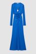 Patrizia Pepe Long Slim Fit Dress Blue Ray