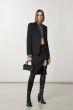 Patrizia Pepe Flannel Midi Skirt Black