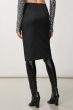 Patrizia Pepe Flannel Midi Skirt Black