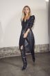 Co'Couture Phoebe Leather Wrap Dress