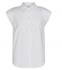 Co'Couture Yates Boxy Shoulder Shirt White