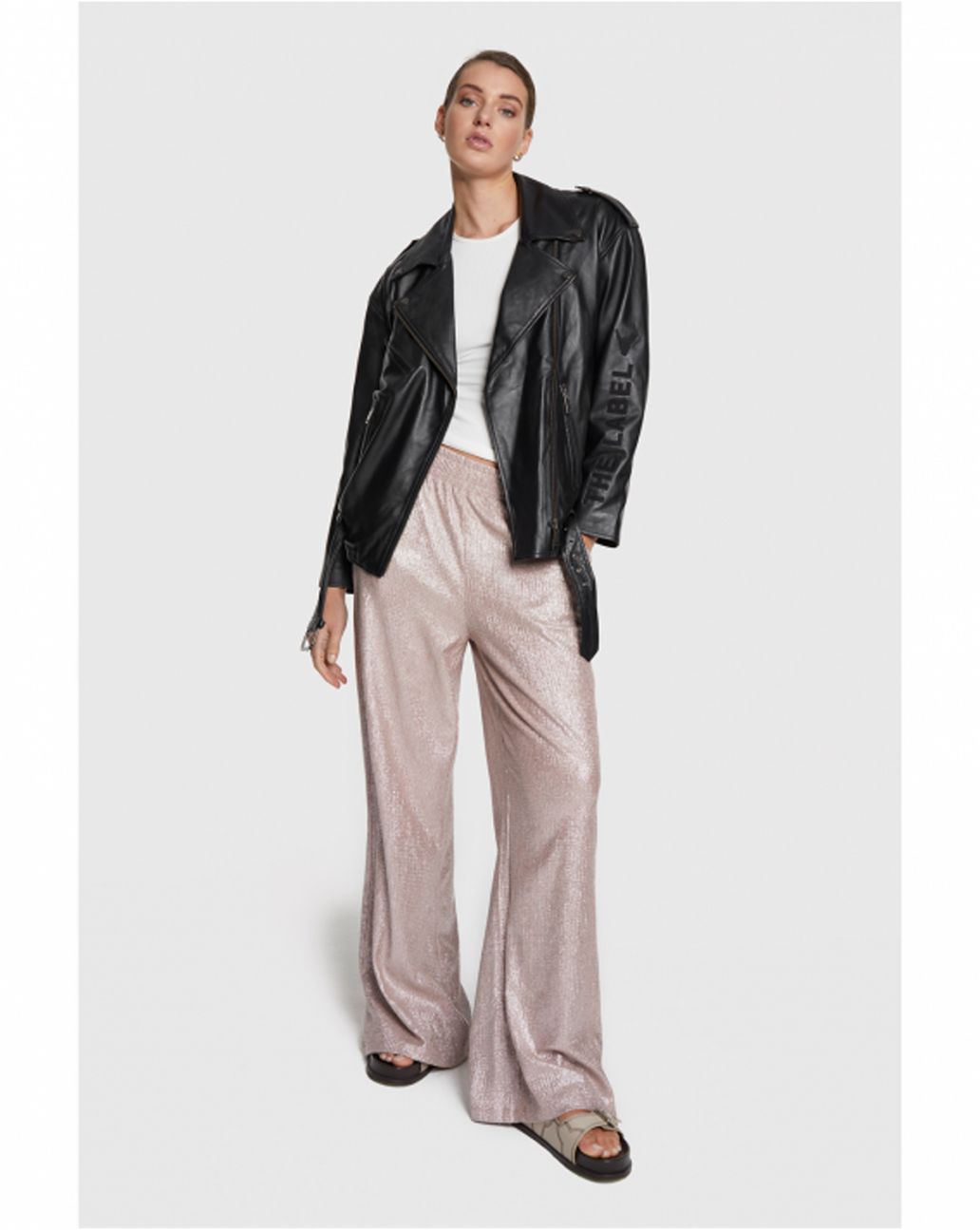 Alix The Label Structured Silver Pants 