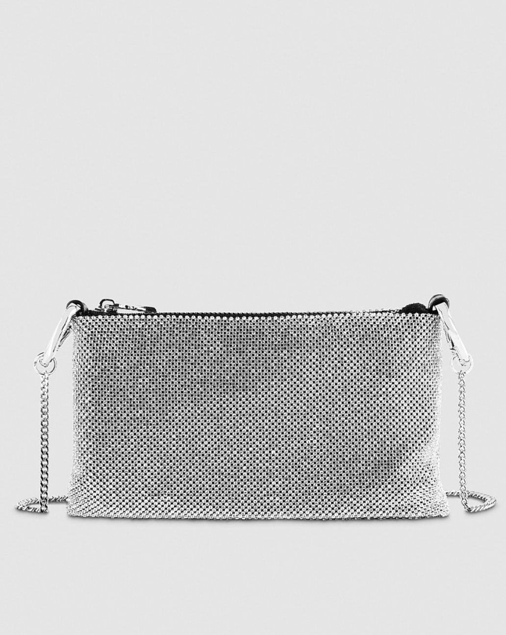 Patrizia Pepe Maxichain rhinestone clutch bag-O.S