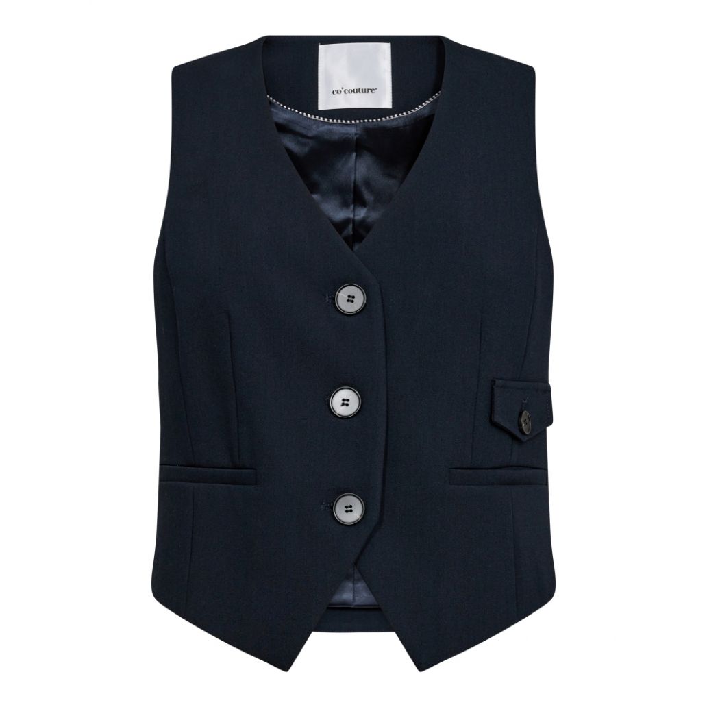 Co'Couture Vola Tailor Vest Navy