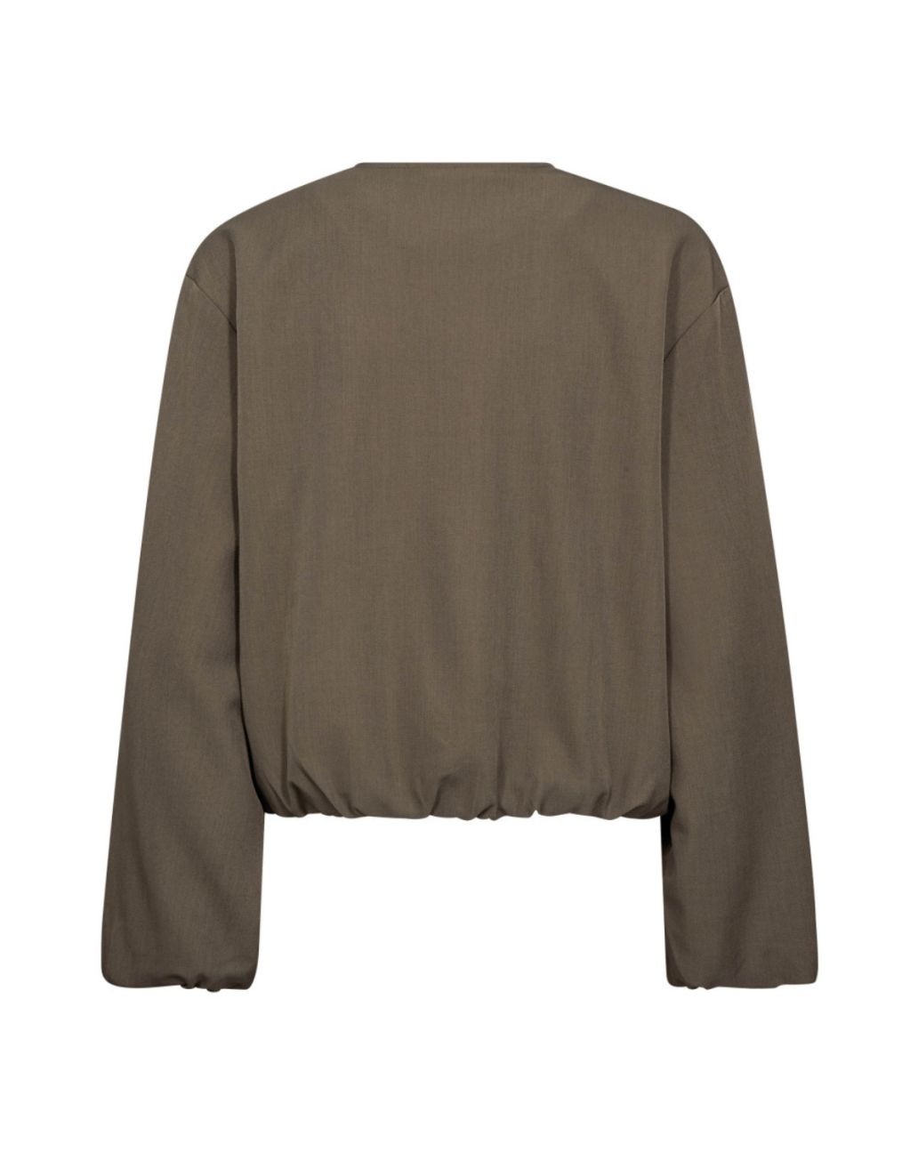 Co'Couture LunaCC Balloon Zip Jacket Walnut