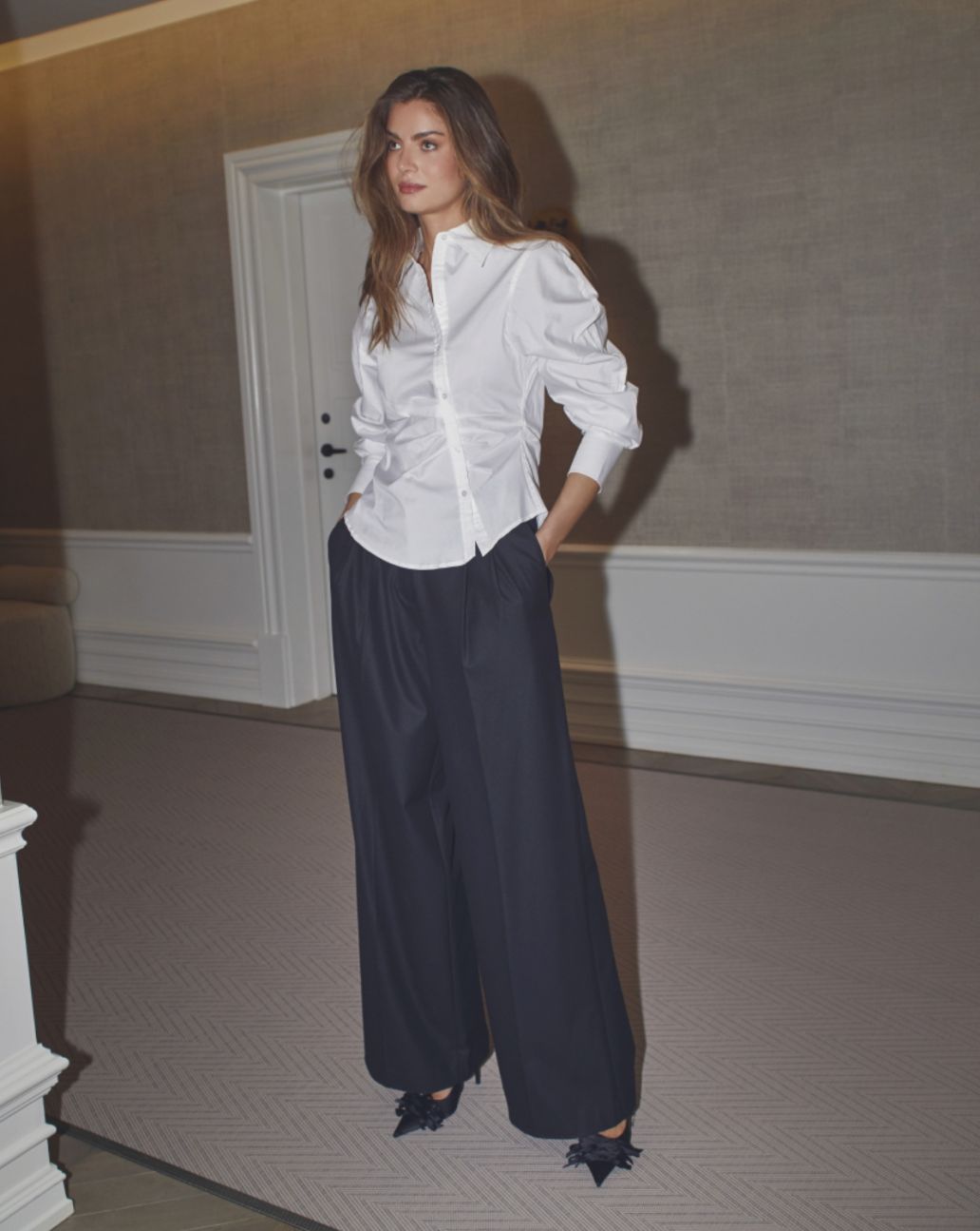 Co'Couture SibelleCC Pleat Pant Zwart
