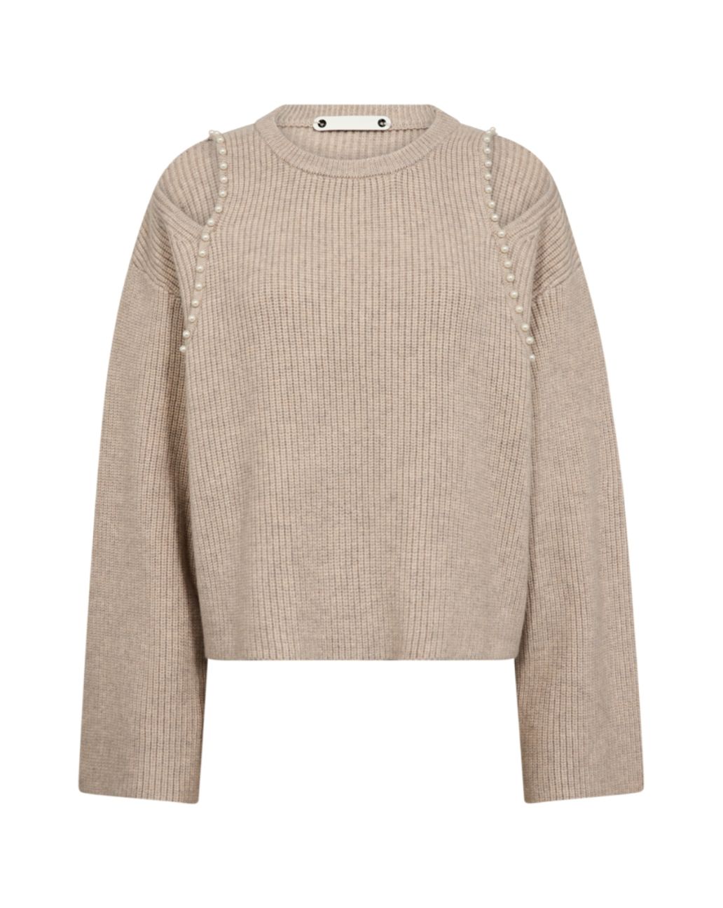 Co'Couture RowCC Rib Pearl Knit Bone