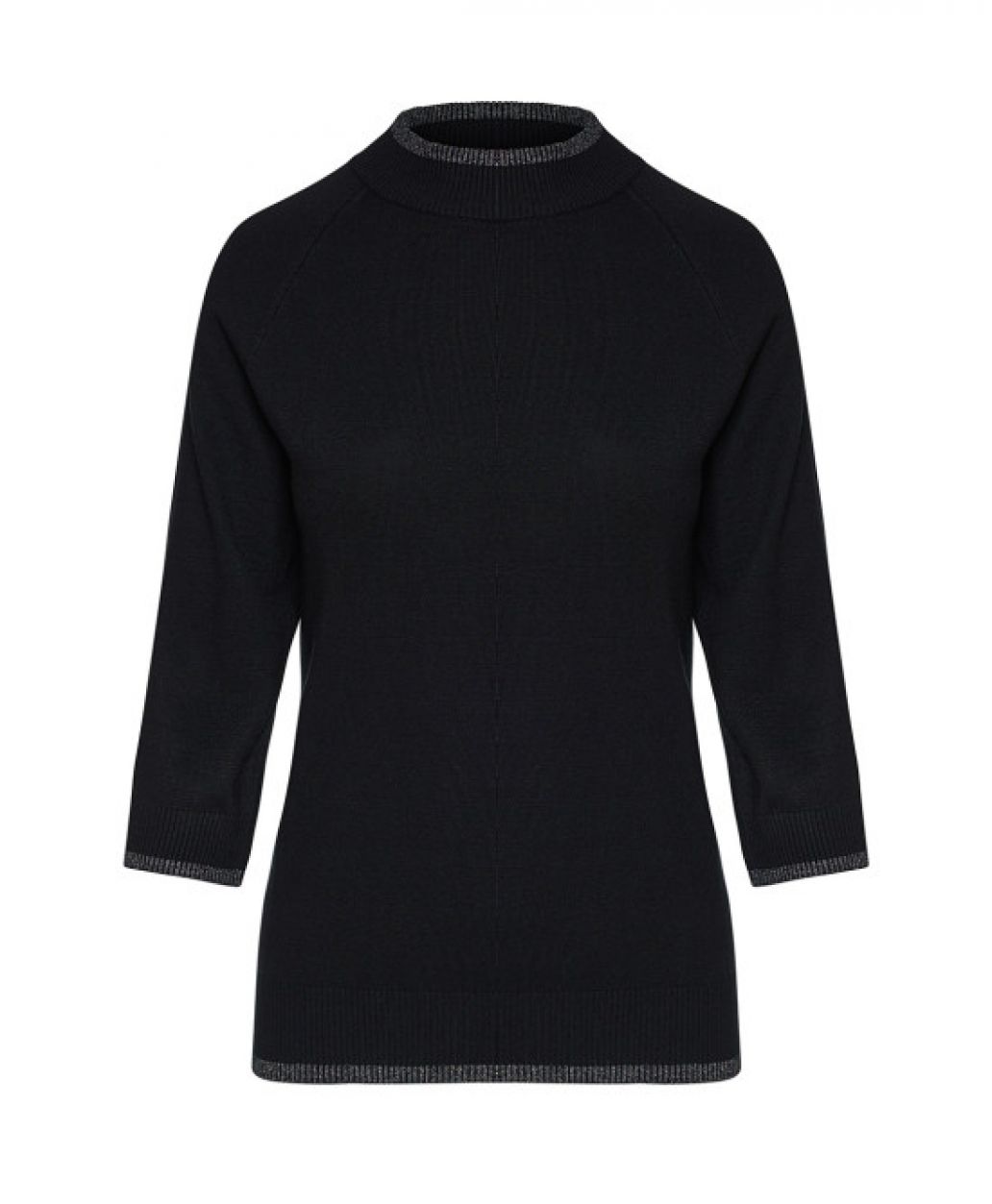 Acces Knitted Lurex Top Black