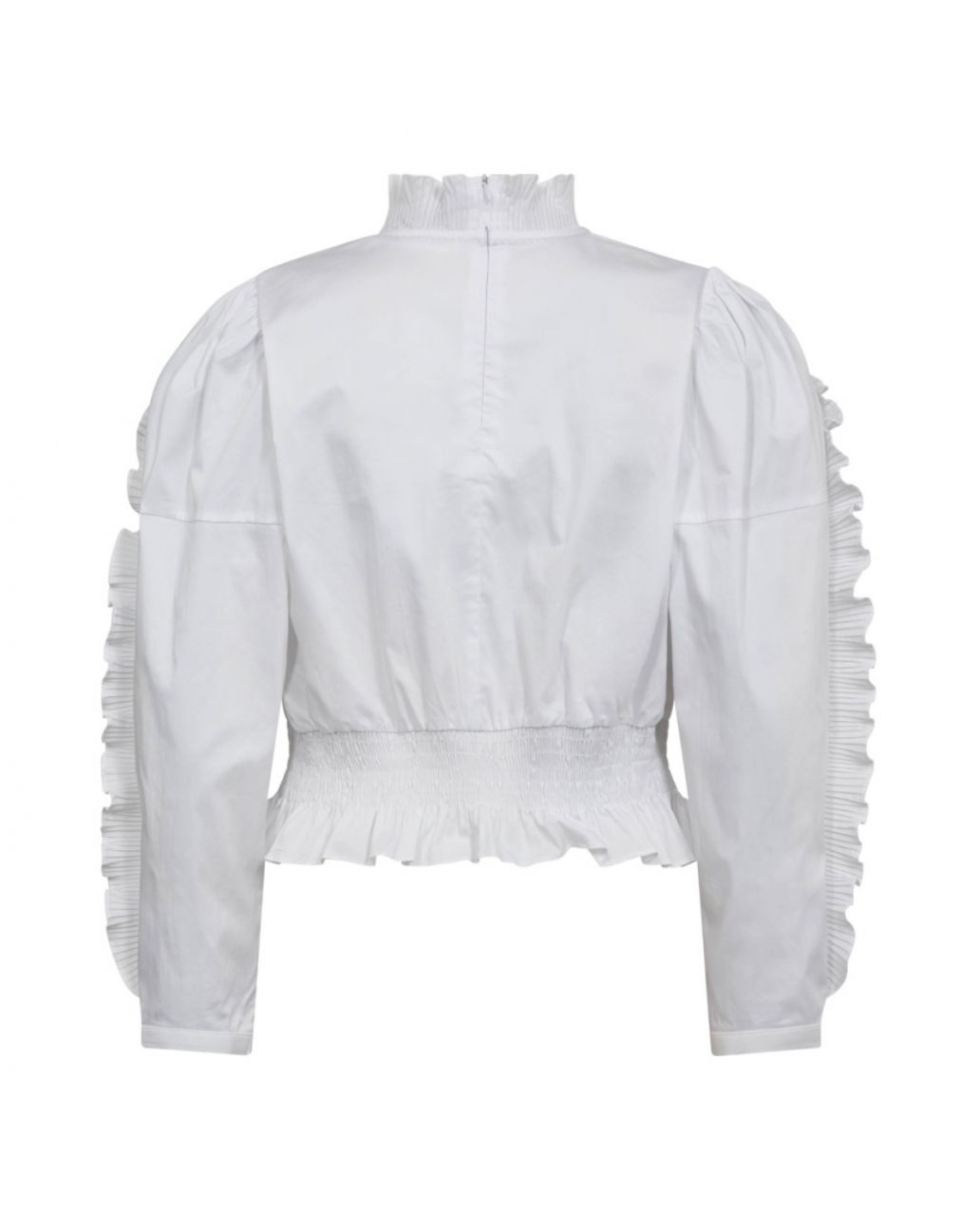 Co'Couture Blouse SannaCC Ruffle Smock White 
