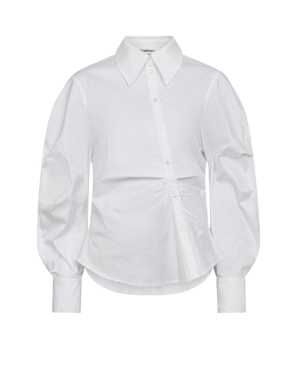Co'Couture SannaCC Asym Placket Shirt Wit