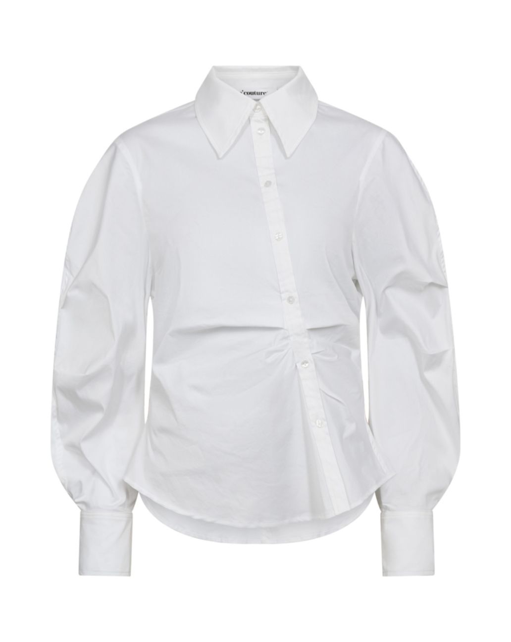 Co'Couture Sanna Asym Placket Shirt White