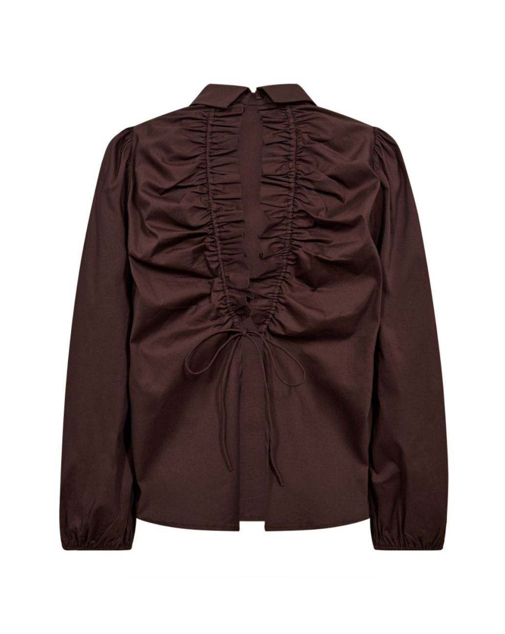 Co'Couture SannaCC Drawstring Blouse Brown