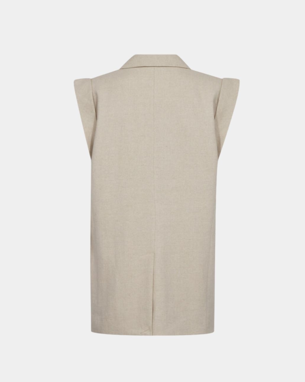 Co'Couture Leenacc Linen Wing Vest Bone
