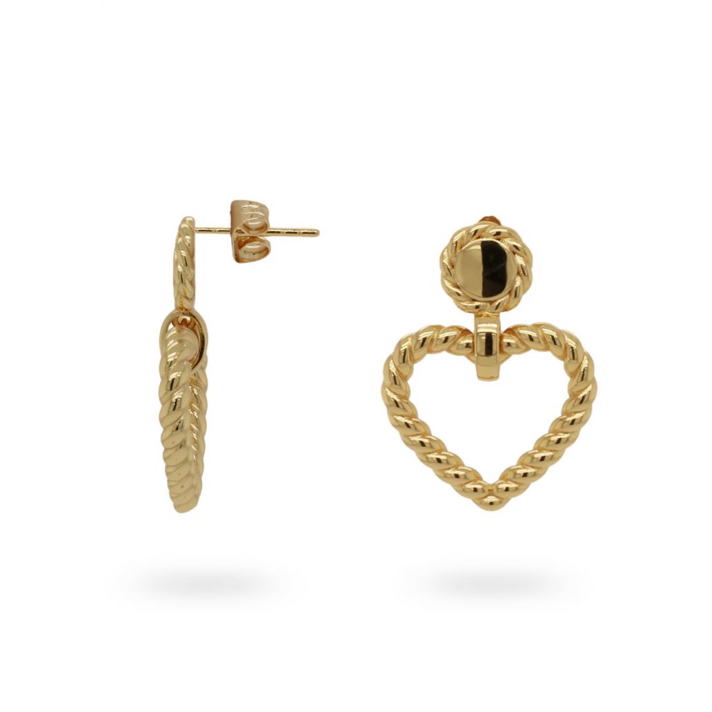 24Kae Statement Earrings Heart Shaped 42405Y
