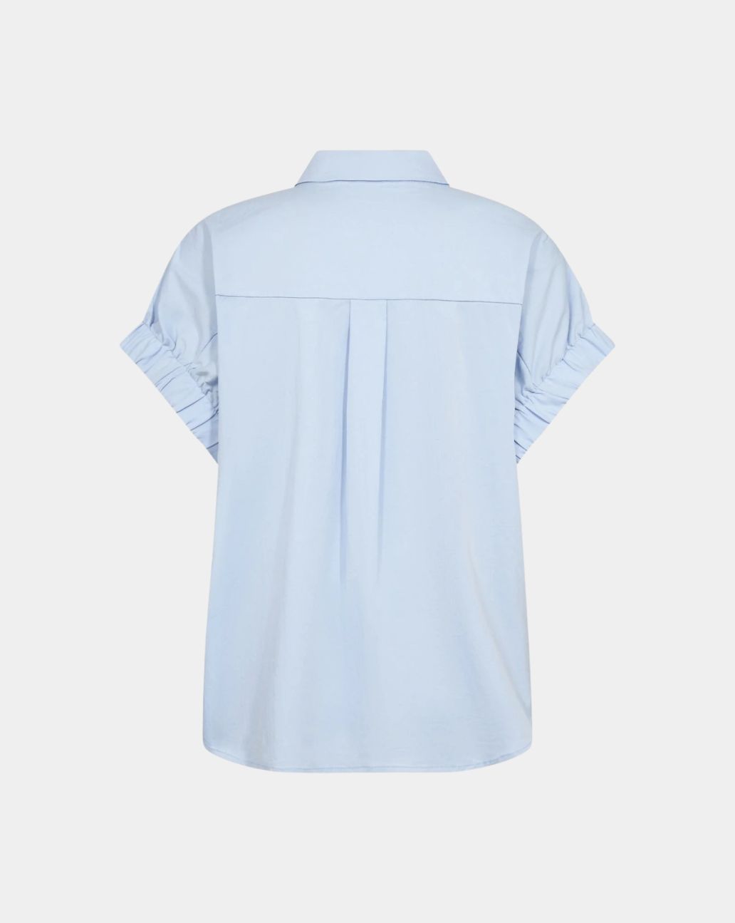 Co'Couture Poppy Elastic Cuff SS Shirt Pale Blue
