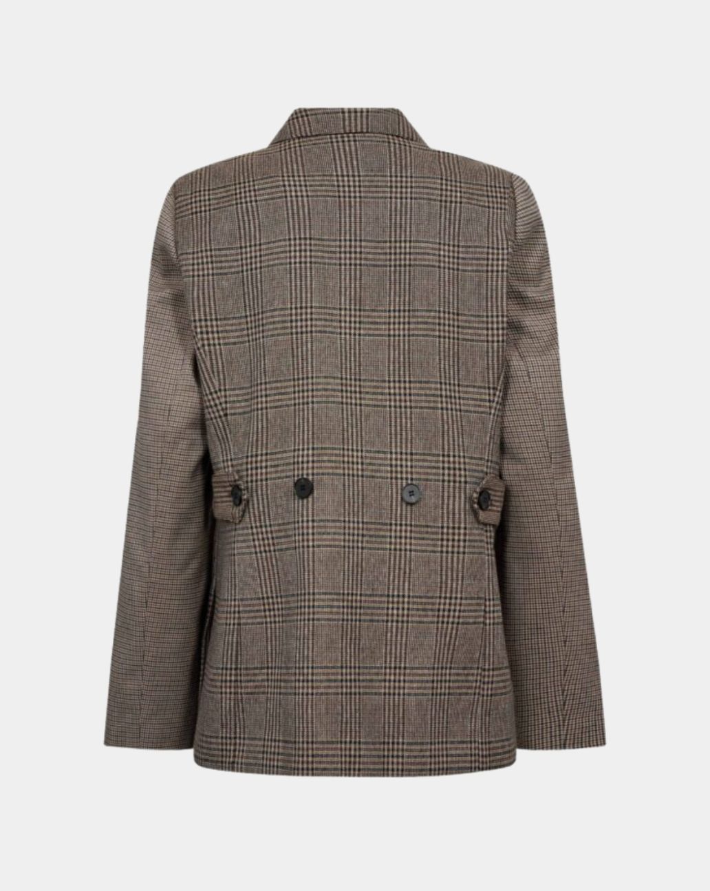 Co'Couture VeyaCC Check Fitted Blazer Brown
