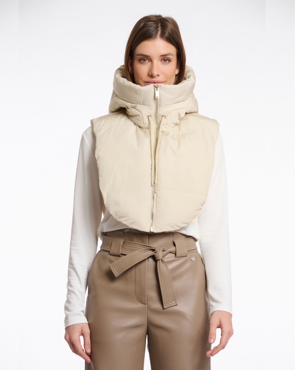 Rino & Pelle Tabita Padded Bib Birch-O.S