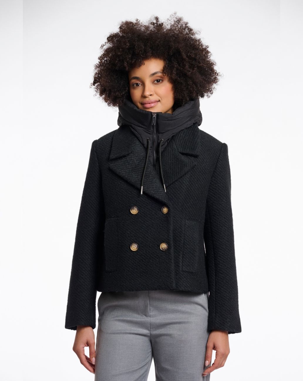Rino & Pelle Tabita Padded Bib Zwart-O.S