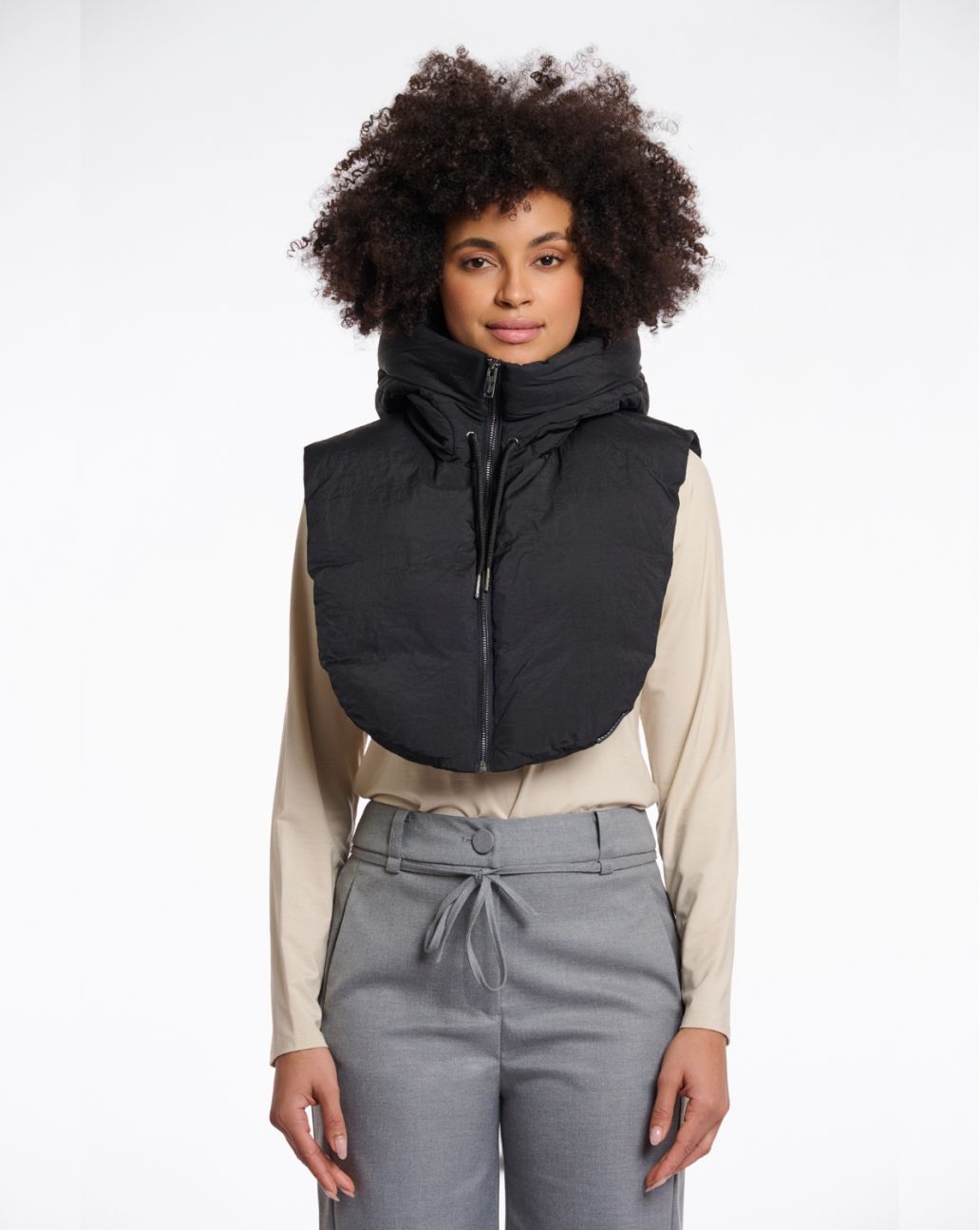 Rino & Pelle Tabita Padded Bib Zwart-O.S