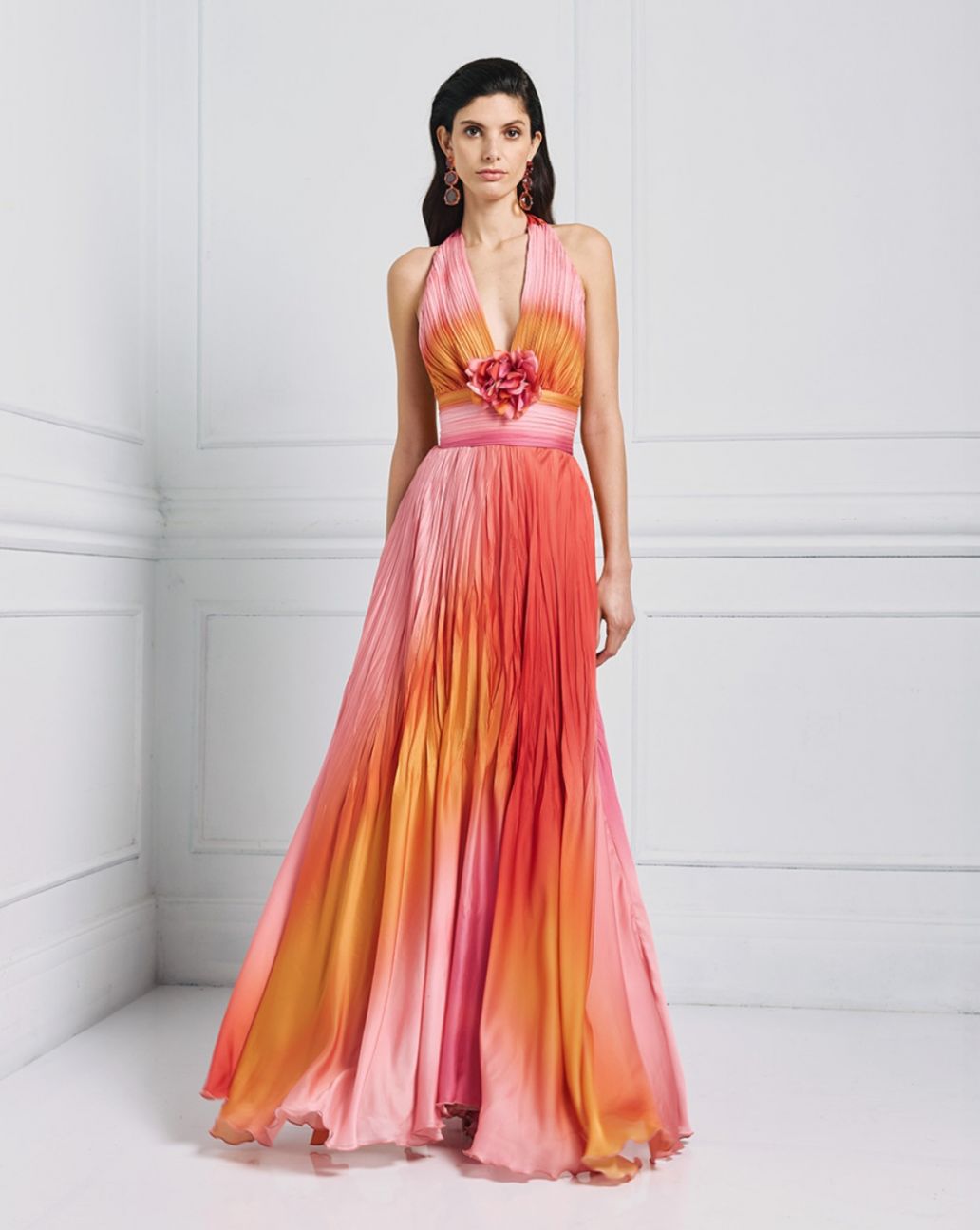 Access Gradient Maxi Dress Flame 