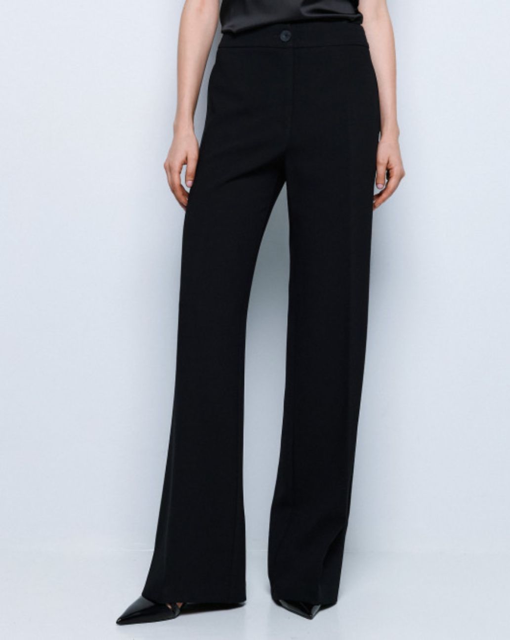 Access Wide-leg Pantalon Black