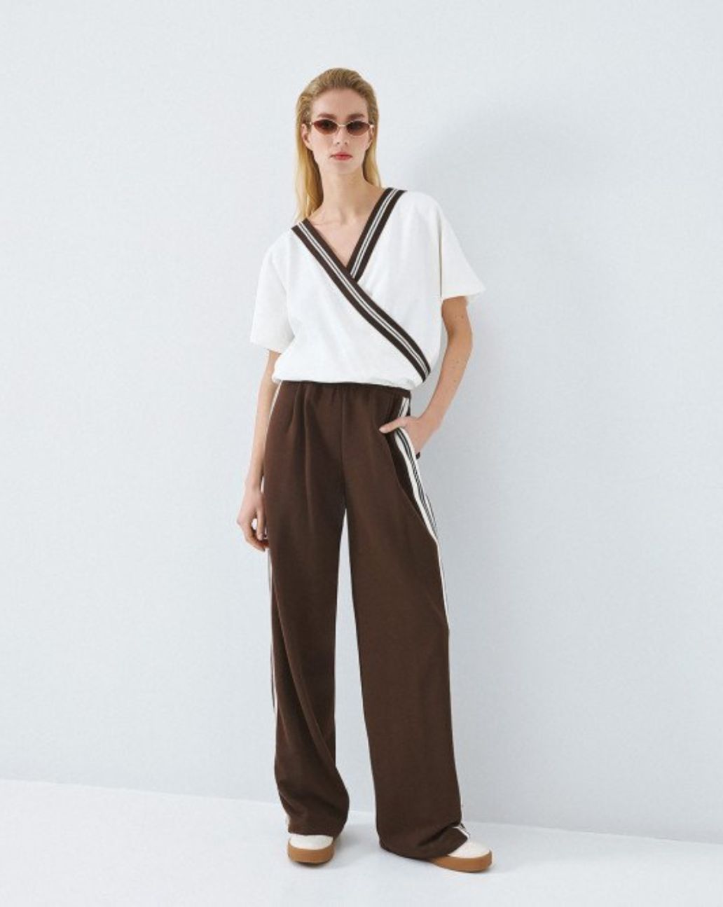 Access Wrap Sweatshirt Top Off-White 