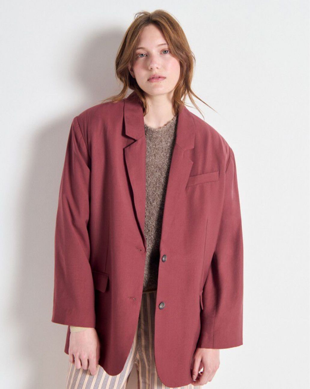 American Vintage Lanow Blazer Cerisier