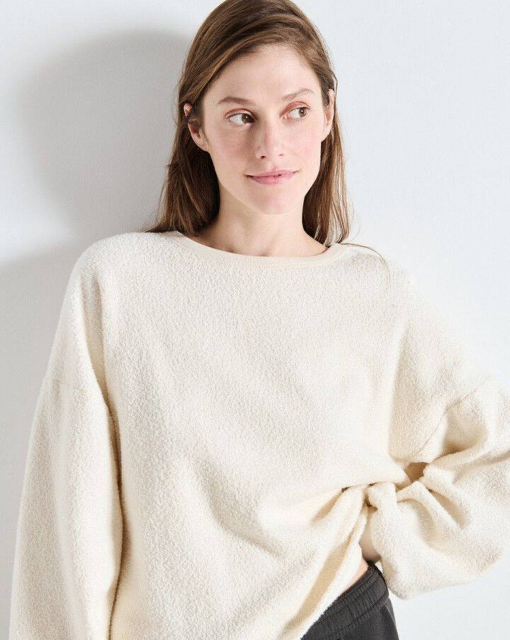 American Vintage Bobypark sweater dames off-white 