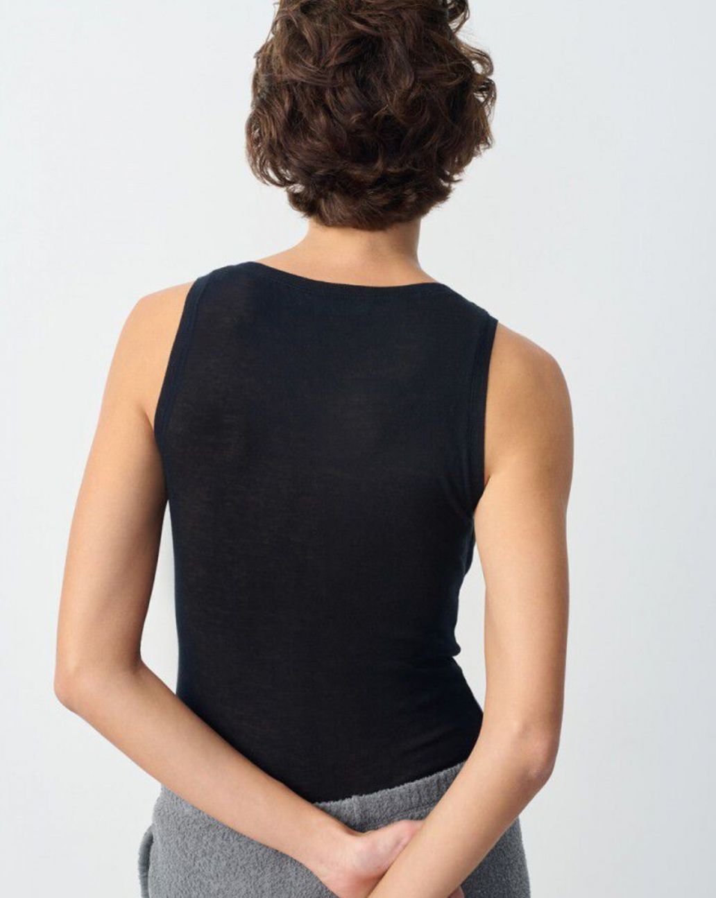 American Vintage Top Zwart MAS00E25