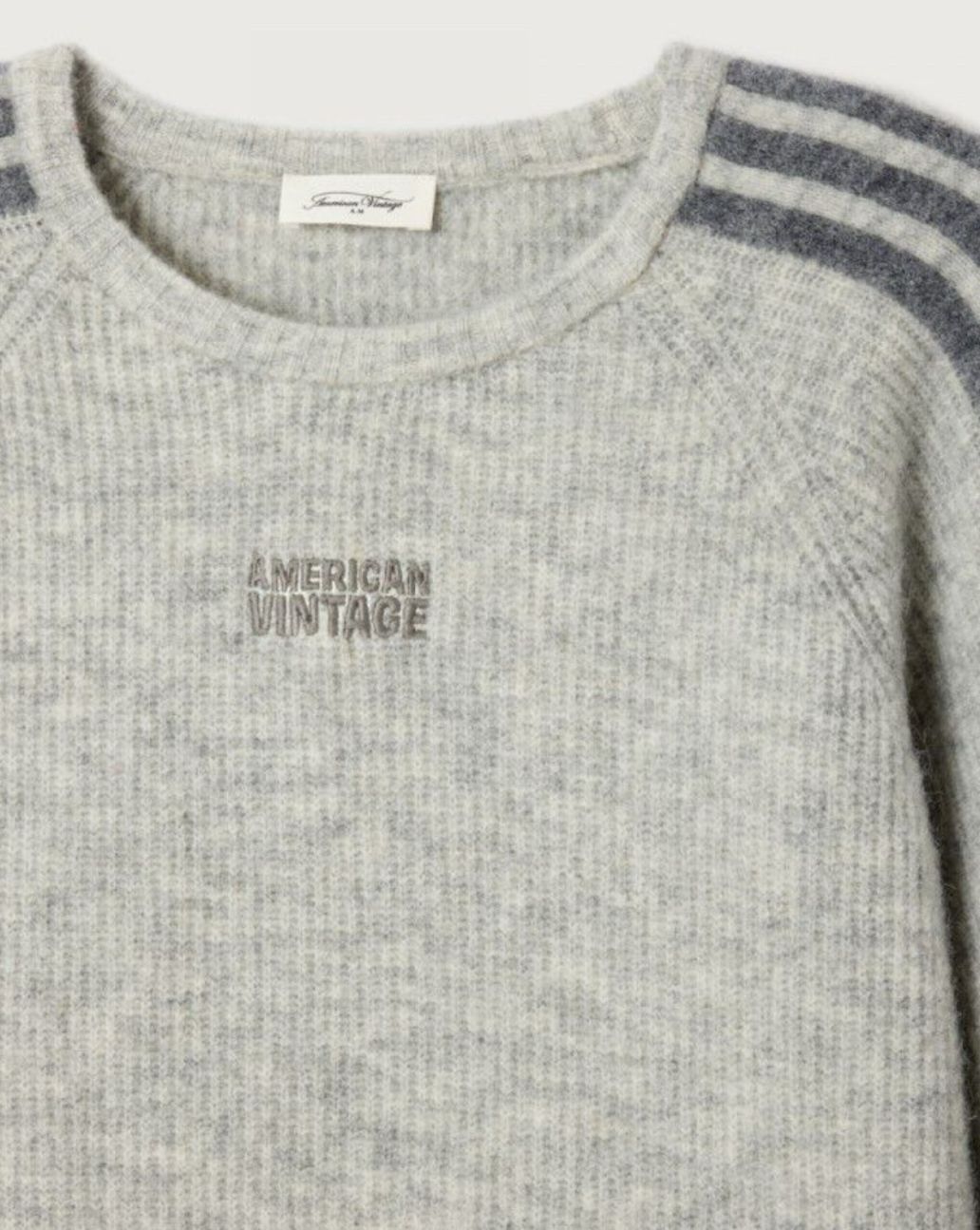 American Vintage Vitow Trui Gris Clair Grijs