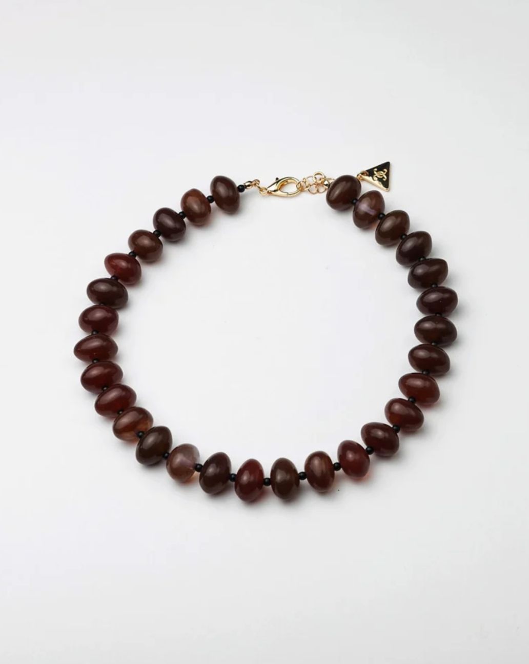 BOW19DETAILS Arta Kralenketting Bruin-O.S