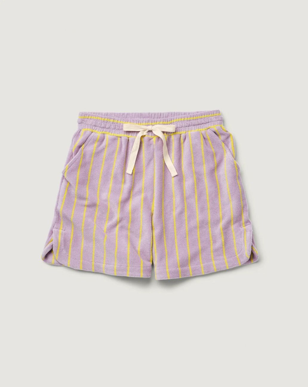 Bongusta Naram Gym Shorts lilac & neon yellow