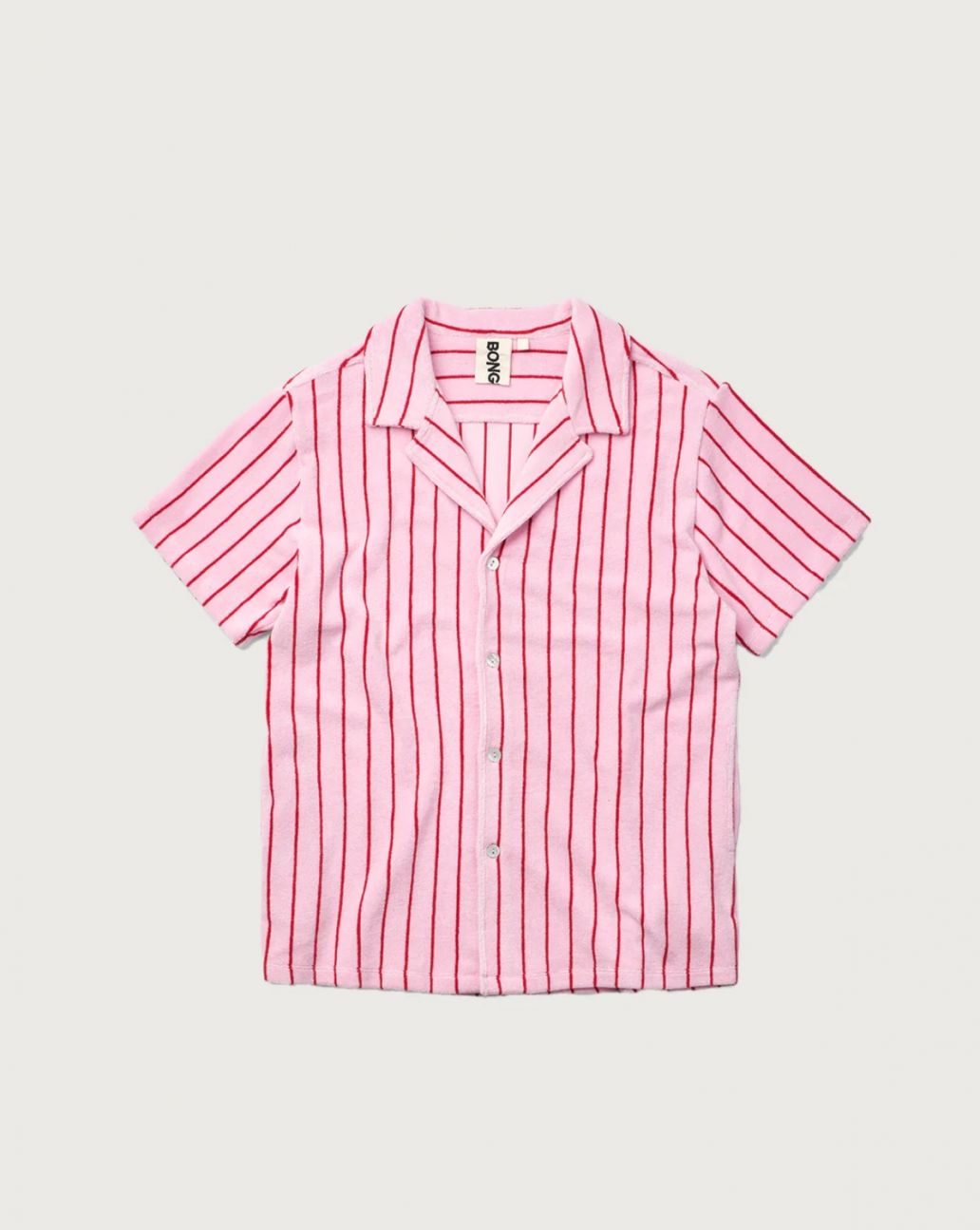 Bongusta Naram Shirt baby pink & ski patrol red