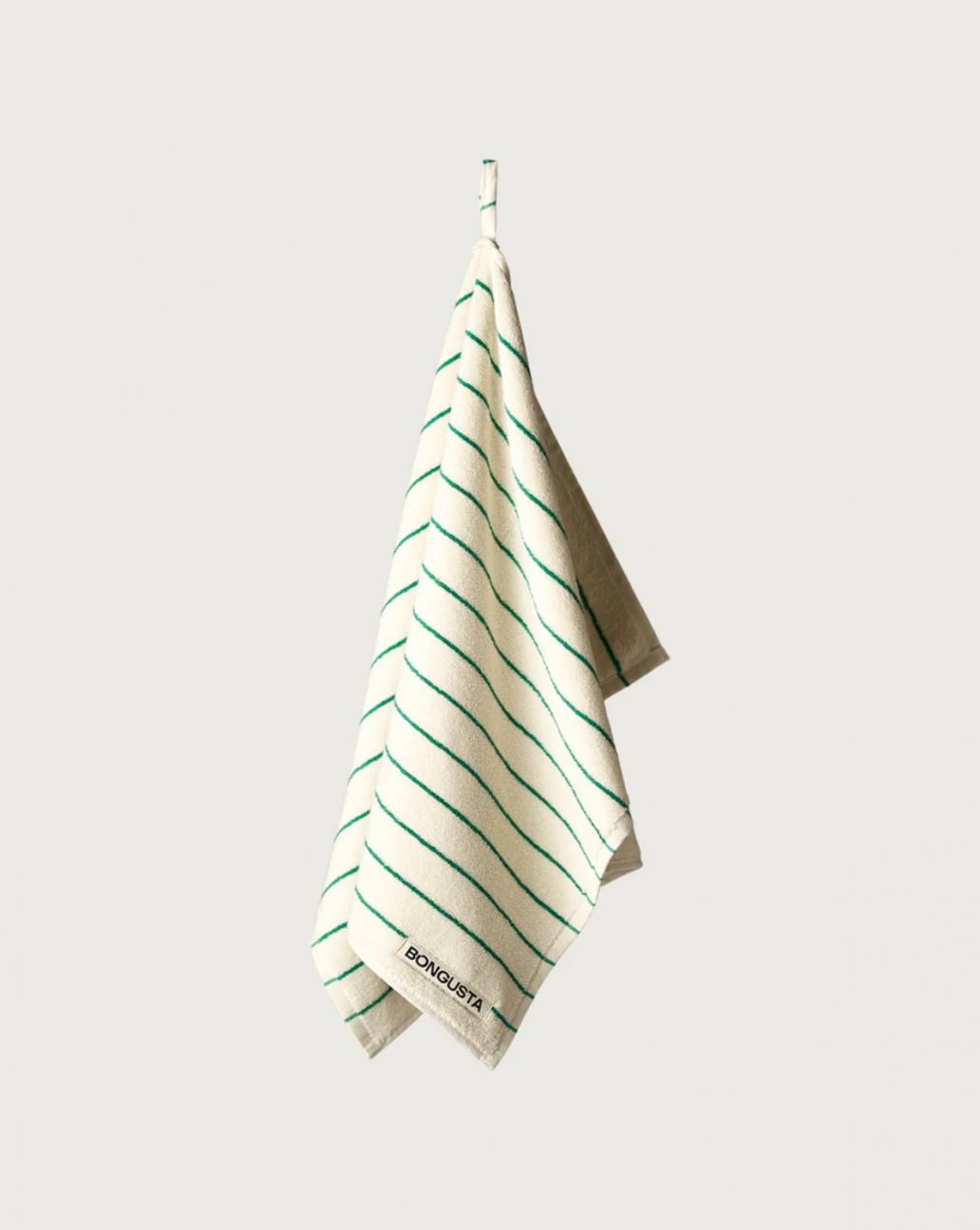Bongusta Naram Towels pure white & grass 100x150-O.S