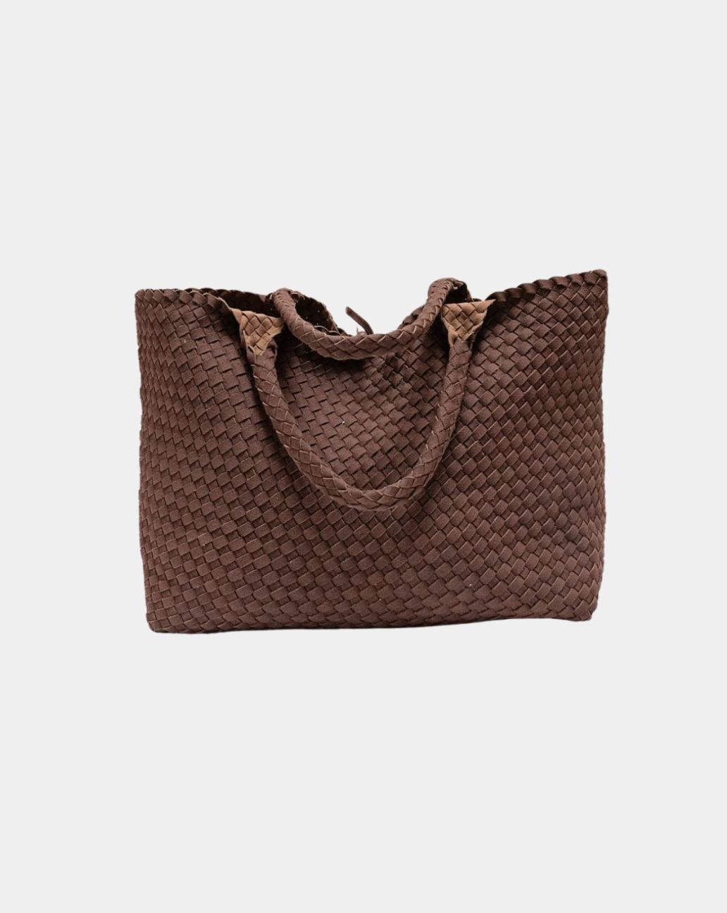 Bow19 Mia Suede Soft Square Bag Brown shopper
-O.S
