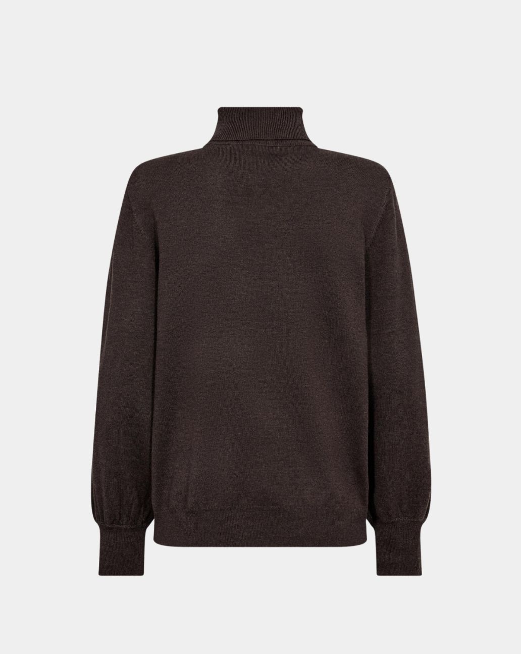 Co'Couture CoryCC Padded Roll-Neck Knit Dark Brown
