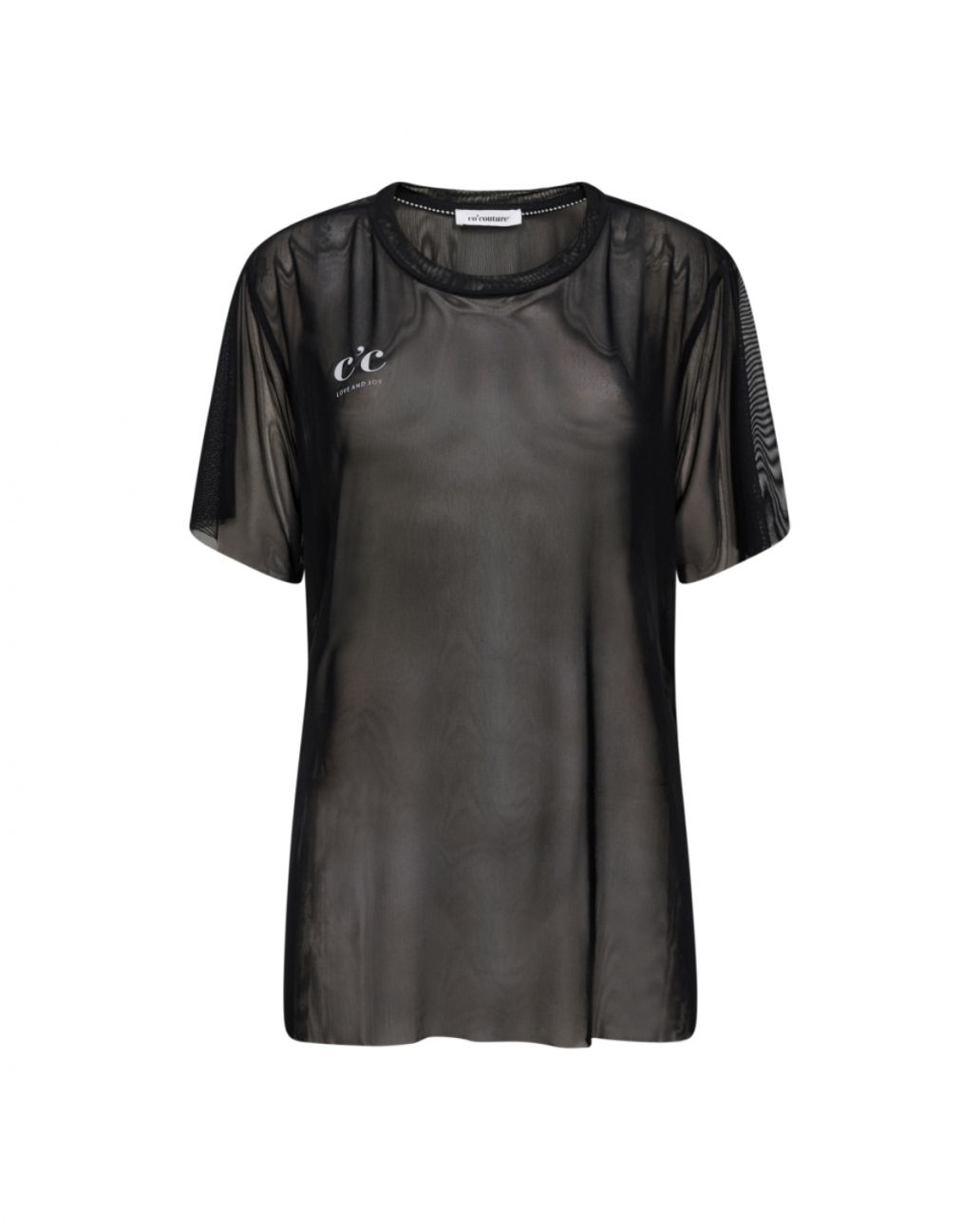 Co'Couture Meshcc Oversize Tee Black