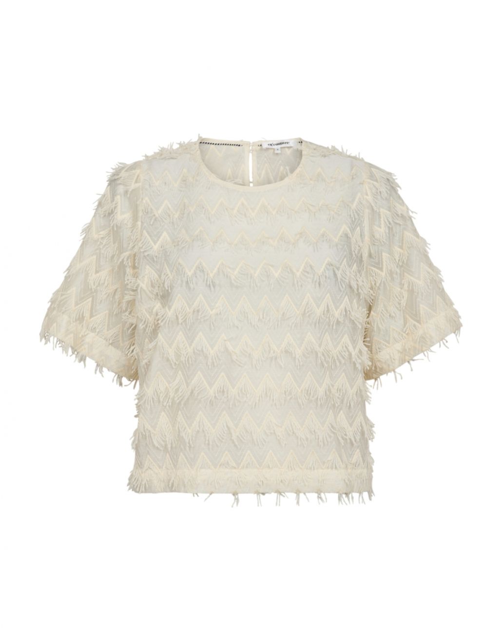 Co'Couture Triangle SS Blouse Beige