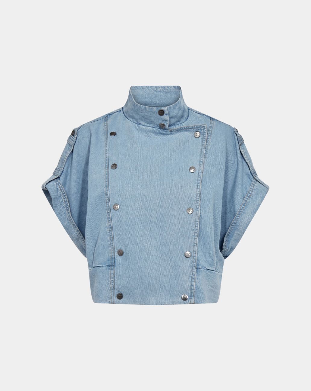 Co'Couture Tilly Vest Fade Denim
