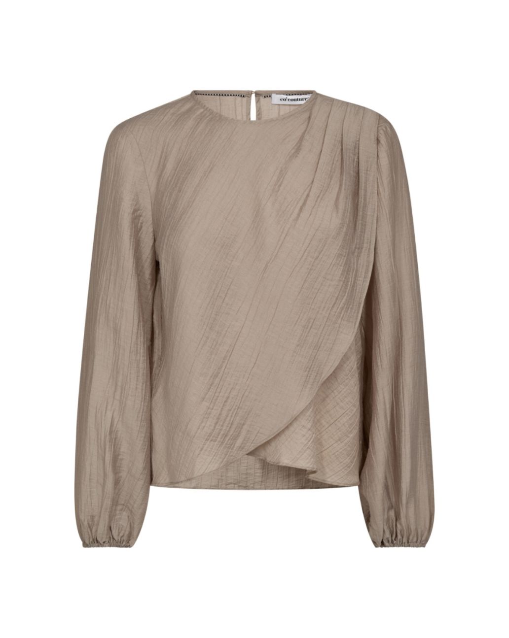Co'Couture ConnyCC Drape Blouse Mink
