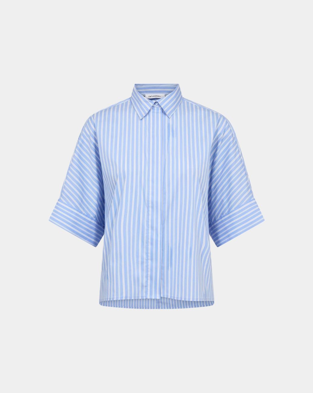 Co'Couture Kaio Stripe SS Shirt Pale Blue